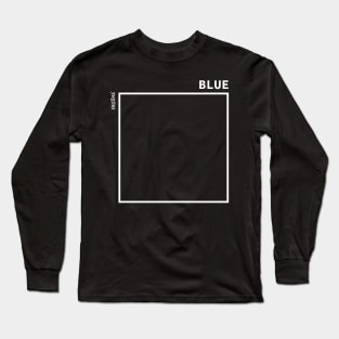 White and Blue Long Sleeve T-Shirt